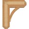 Ekena Millwork Thorton Craftsman Rough Sawn Bracket w/ Offset Brace, Western Red Cedar, 8"W x 20"D x 24"H BKT0806X20X24THR04RWR - alternate 3
